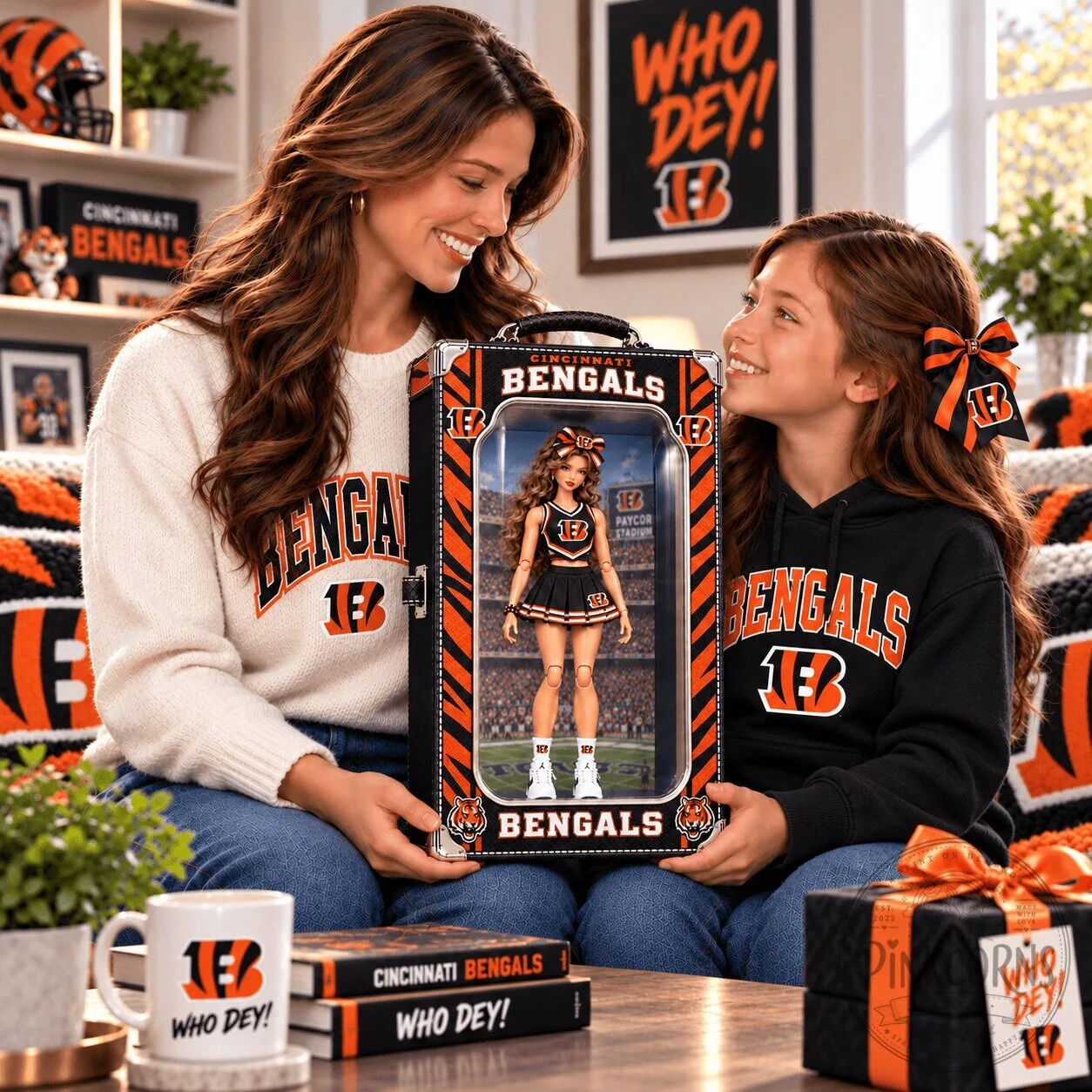 Cincinnati Bengals Barbie Doll Collectible Figurine