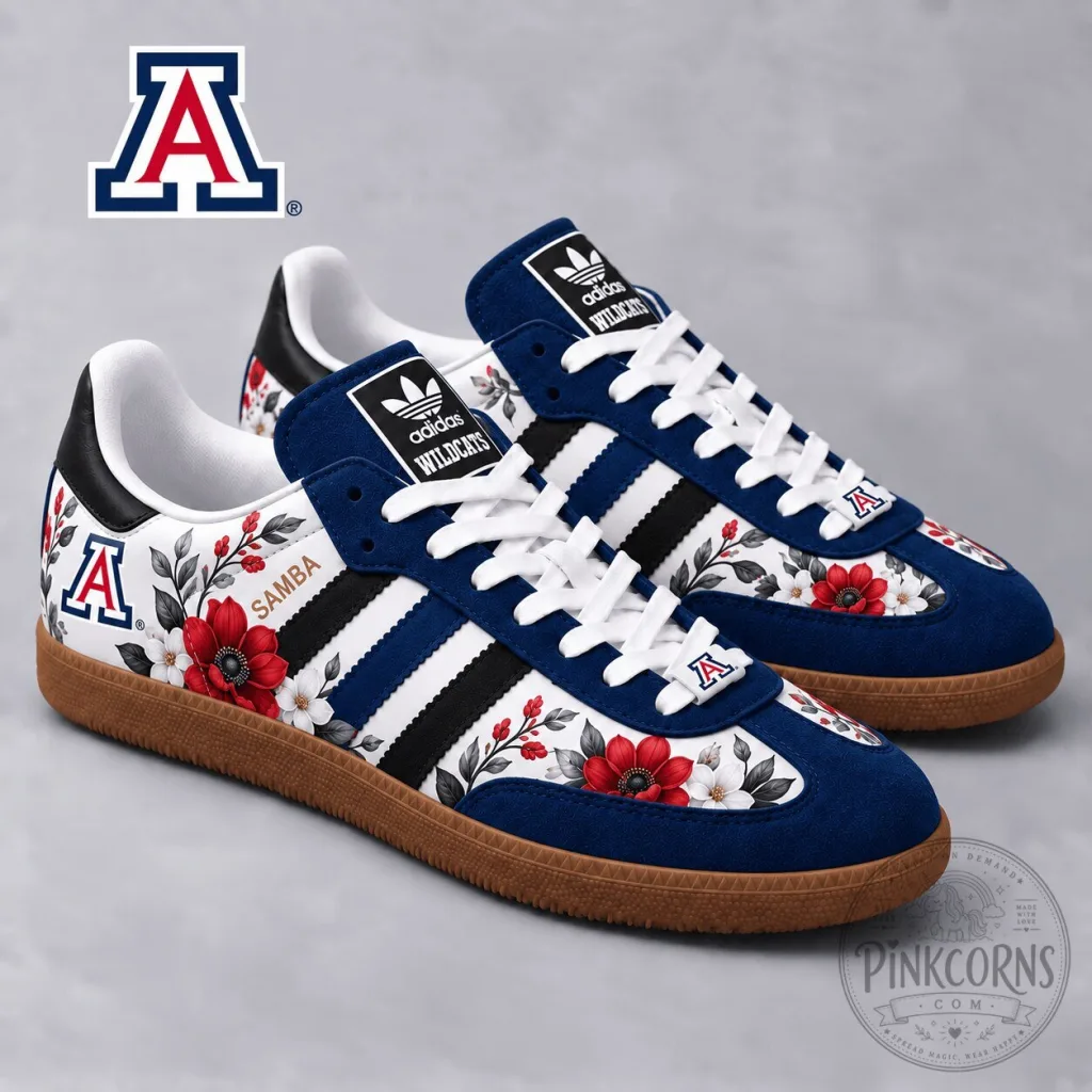 Arizona Wildcats NCAA Heritage Floral Samba Shoes Arizona Wildcats NCAA Heritage Floral Samba Shoes