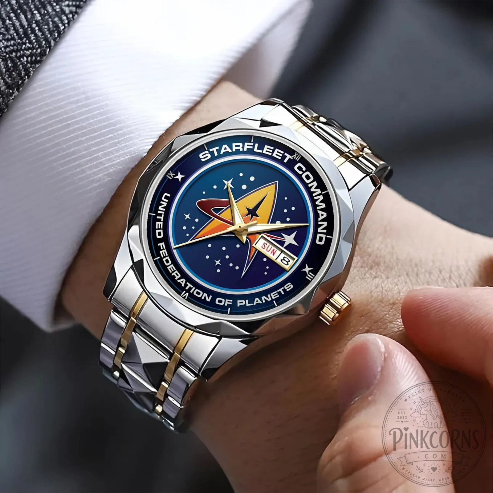 Starfleet Command United Federation Of Planets Luxury Quartz Watch