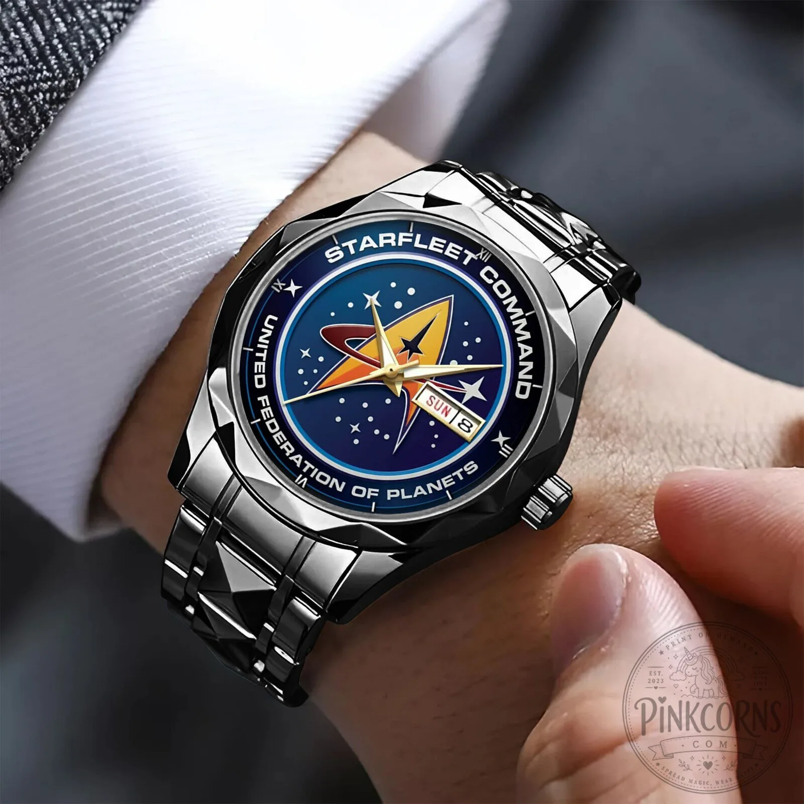 Starfleet Command United Federation Of Planets Luxury Quartz Watch 11 Starfleet Command United Federation Of Planets Luxury Quartz Watch