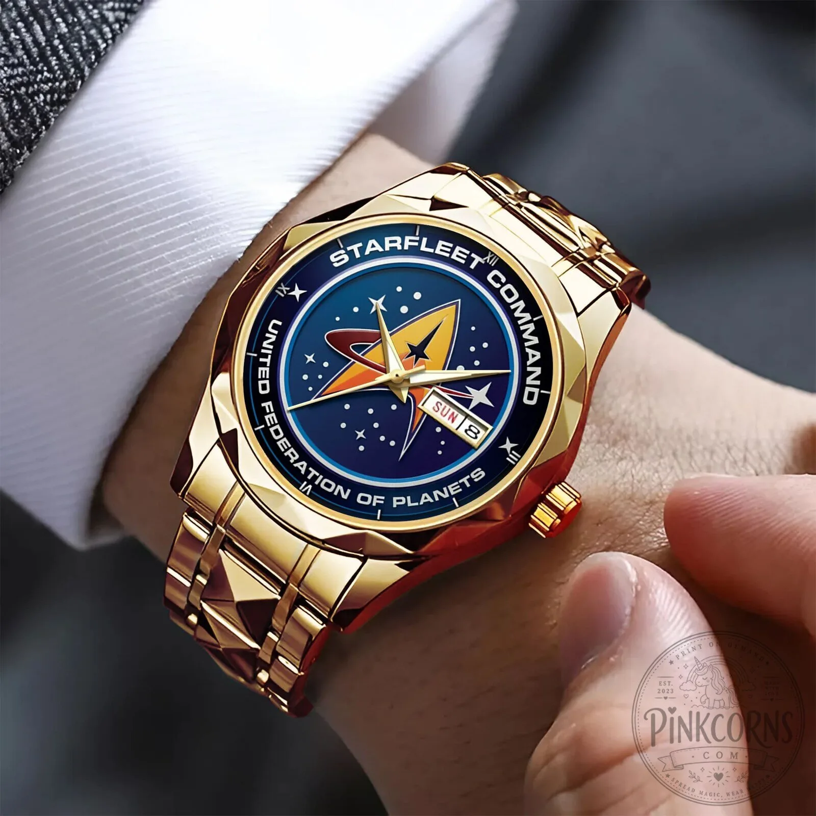 Starfleet Command United Federation Of Planets Luxury Quartz Watch 12 Starfleet Command United Federation Of Planets Luxury Quartz Watch