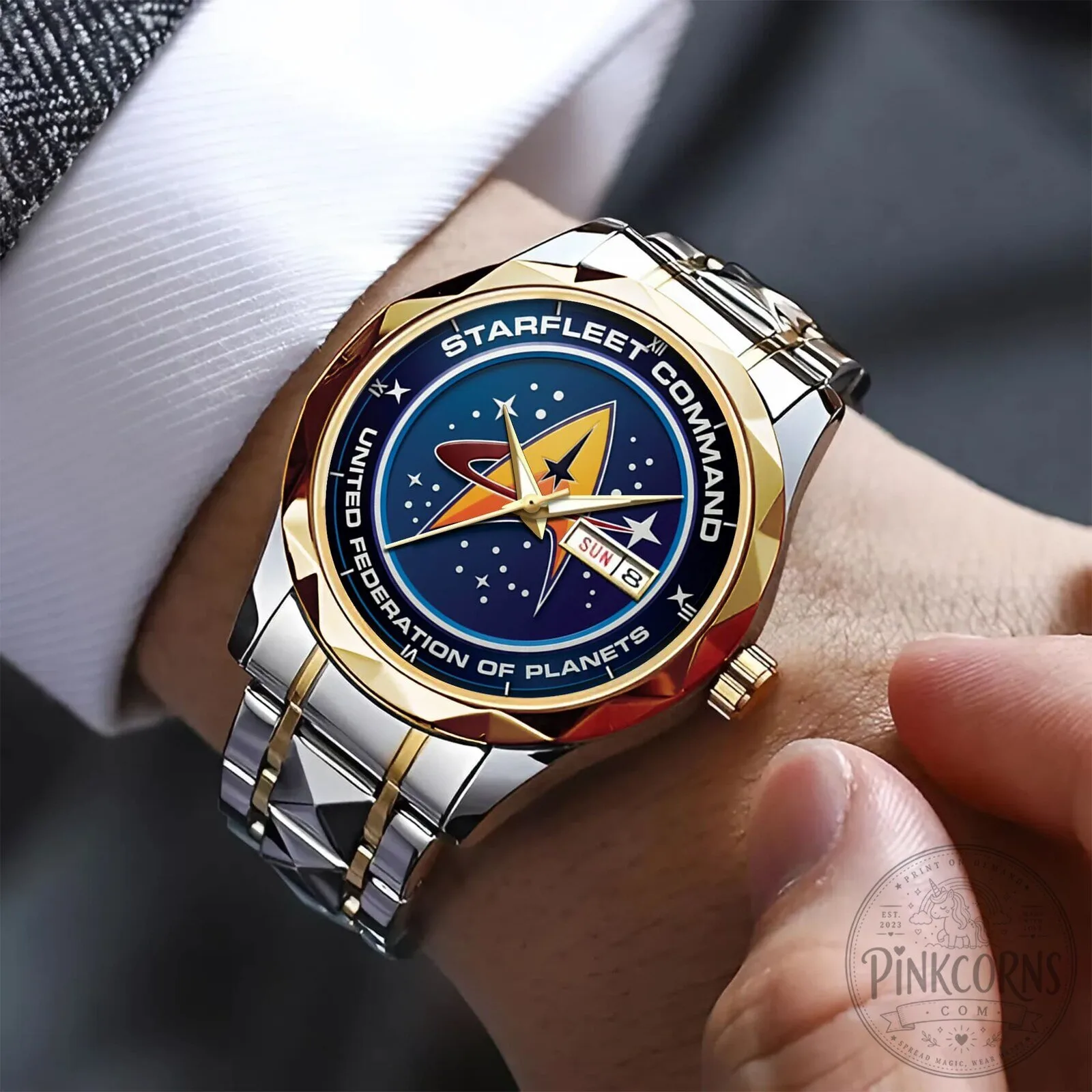 Starfleet Command United Federation Of Planets Luxury Quartz Watch 13 Starfleet Command United Federation Of Planets Luxury Quartz Watch