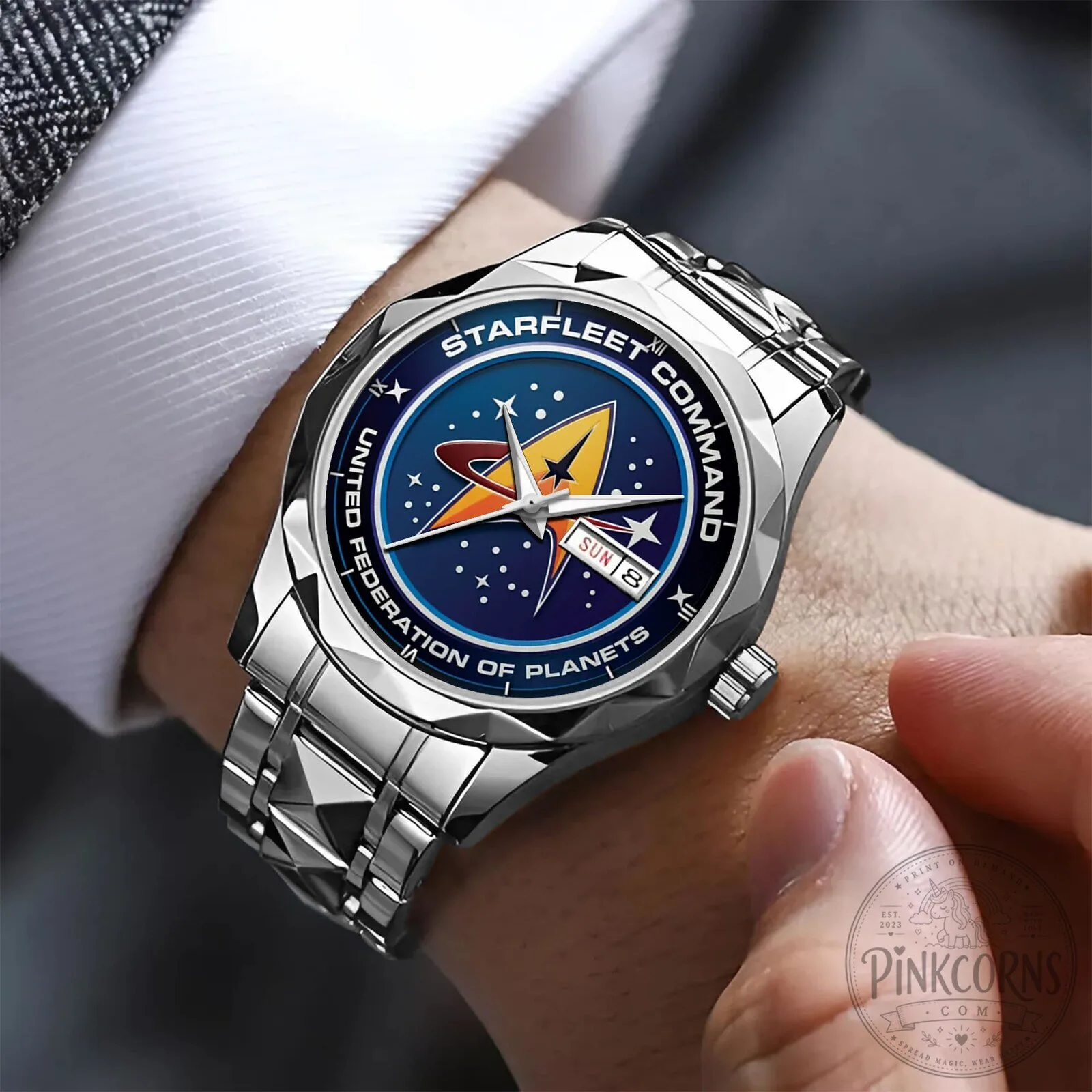 Starfleet Command United Federation Of Planets Luxury Quartz Watch 14 Starfleet Command United Federation Of Planets Luxury Quartz Watch