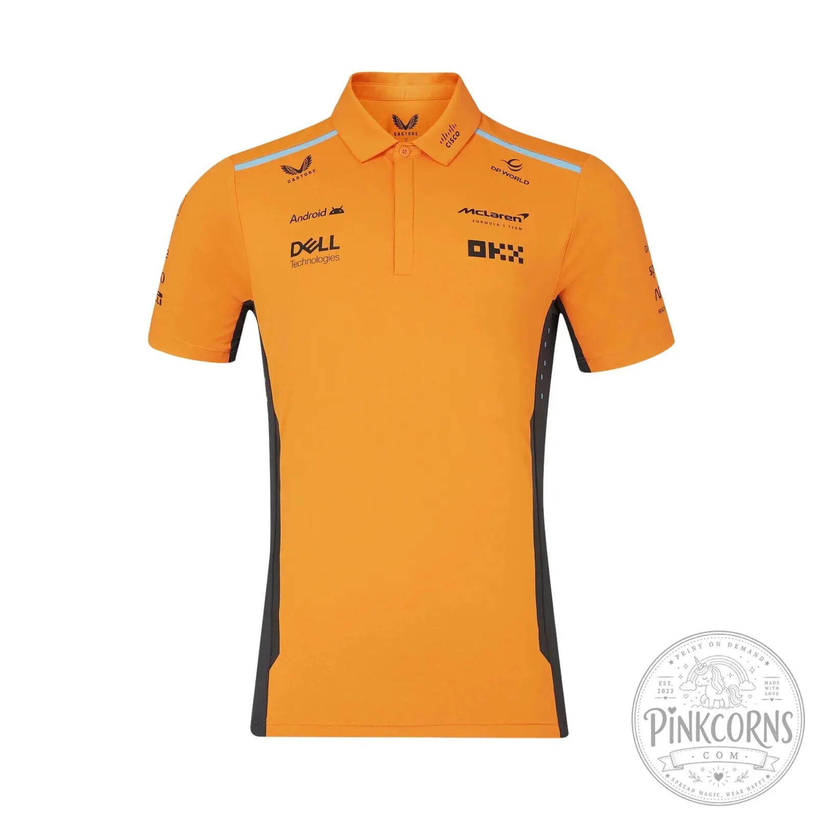 McLaren Formula 1 Team 2024 Castore Android Dell Technologies Polo Shirt 5 McLaren Formula 1 Team 2024 Castore Android Dell Technologies Polo Shirt