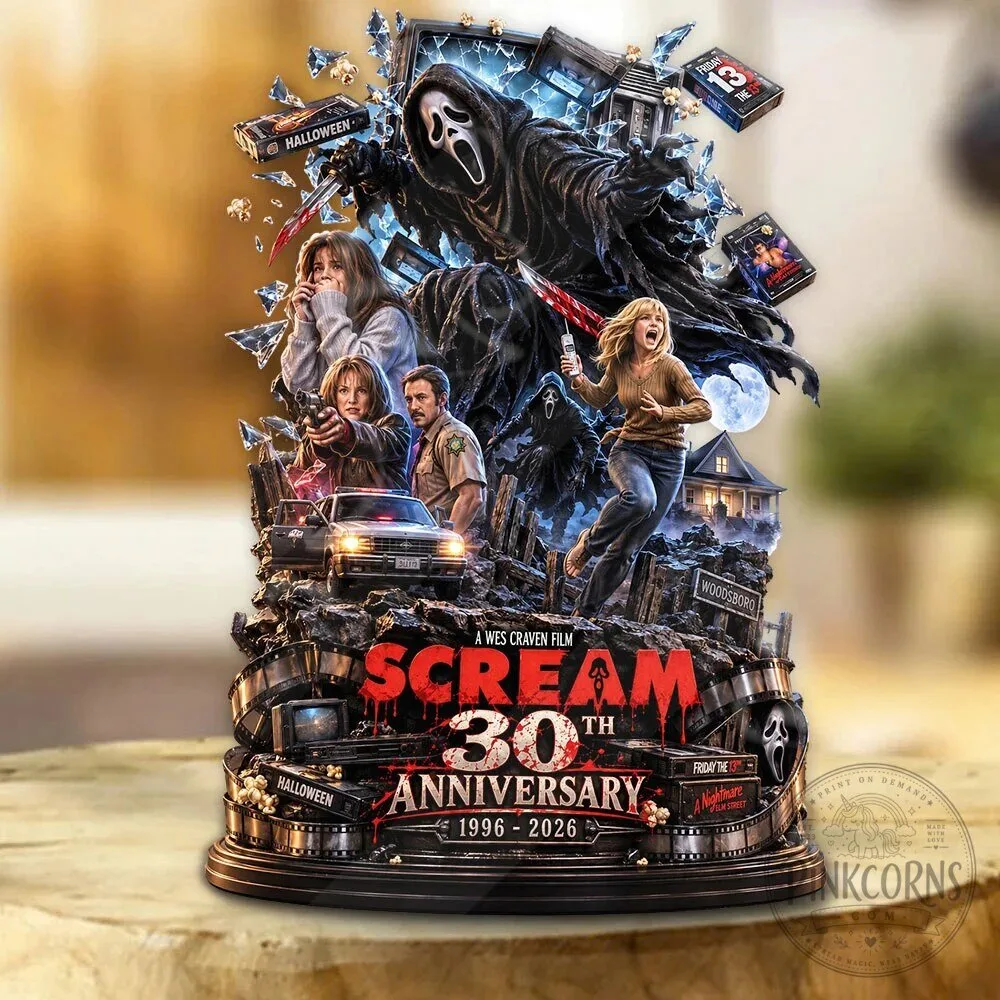 Scream 30th Anniversary 1996-2026 Horror Movie Custom Acrylic Plaque Decor 10 Scream 30th Anniversary 1996-2026 Horror Movie Custom Acrylic Plaque Decor