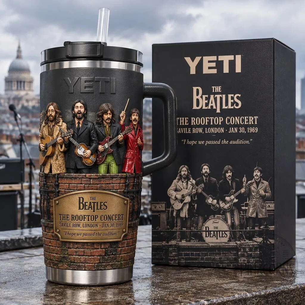 The Beatles Rooftop Concert Commemorative Insulated Travel Tumbler