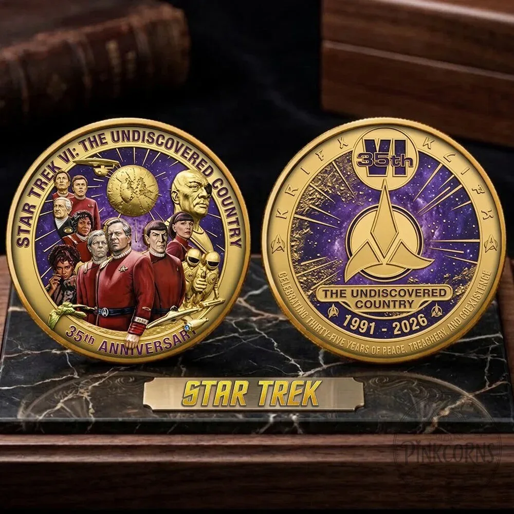 Commemorative Coin for the 35th Anniversary of Star Trek VI: The Undiscovered Country 3 Commemorative Coin for the 35th Anniversary of Star Trek VI: The Undiscovered Country