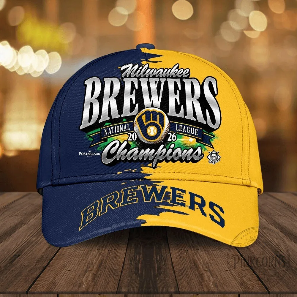 Milwaukee Brewers National League Champions 2026 Baseball Cap