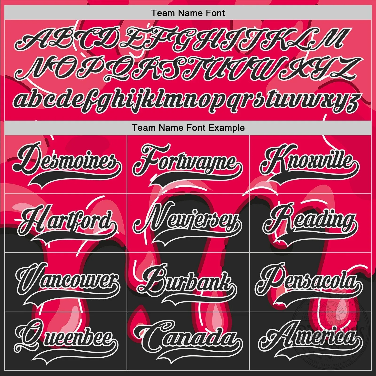 Custom Hot Pink Black Melting Dripping Strawberry Lace Neck Hockey Jersey 14 Custom Hot Pink Black Melting Dripping Strawberry Lace Neck Hockey Jersey