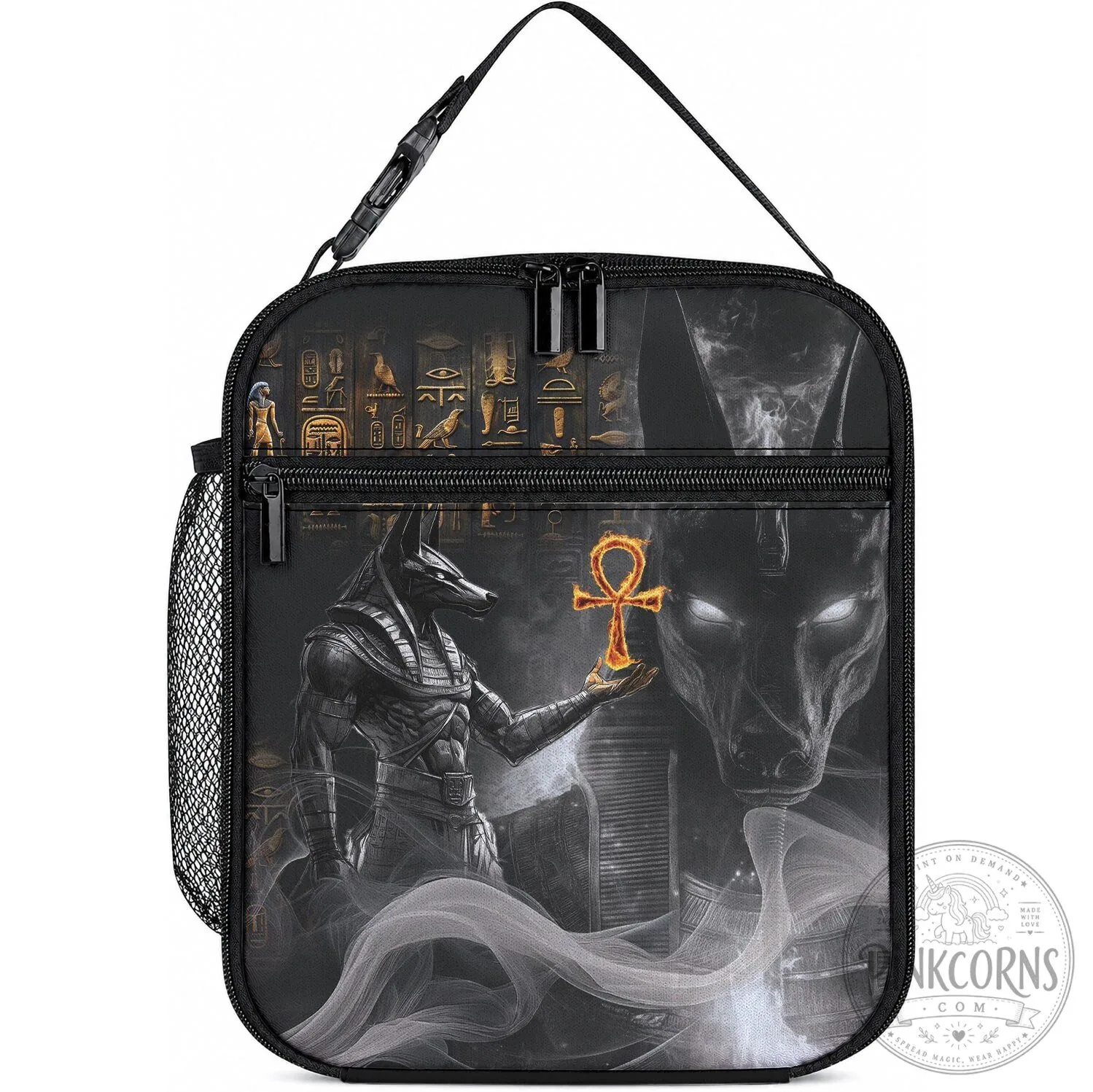 Anubis Egyptian God of Death Ancient Mythology Insulated Lunch Bag