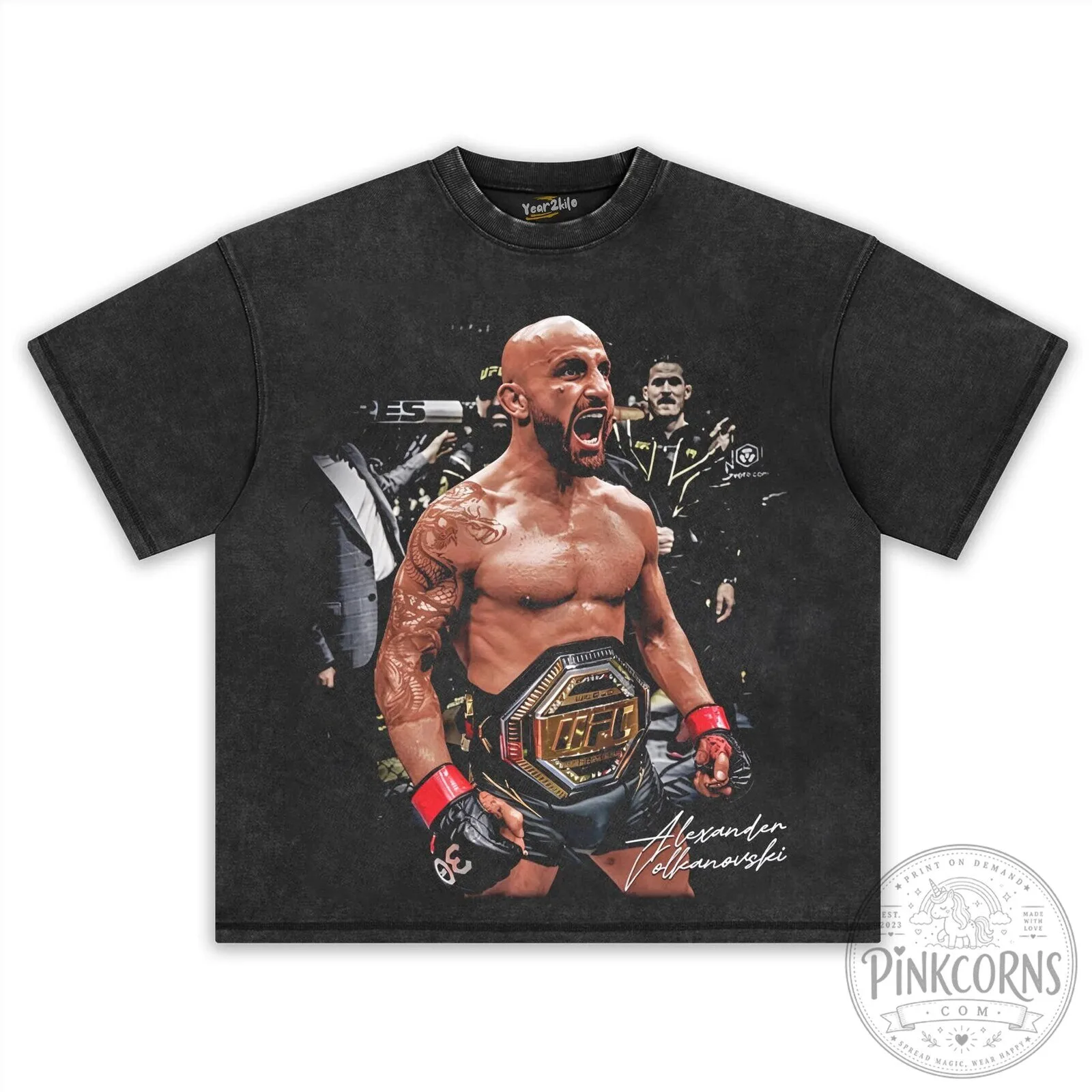 Alexander Volkanovski UFC Featherweight Champion Fighter Graphic T-Shirt 10 Alexander Volkanovski UFC Featherweight Champion Fighter Graphic T-Shirt
