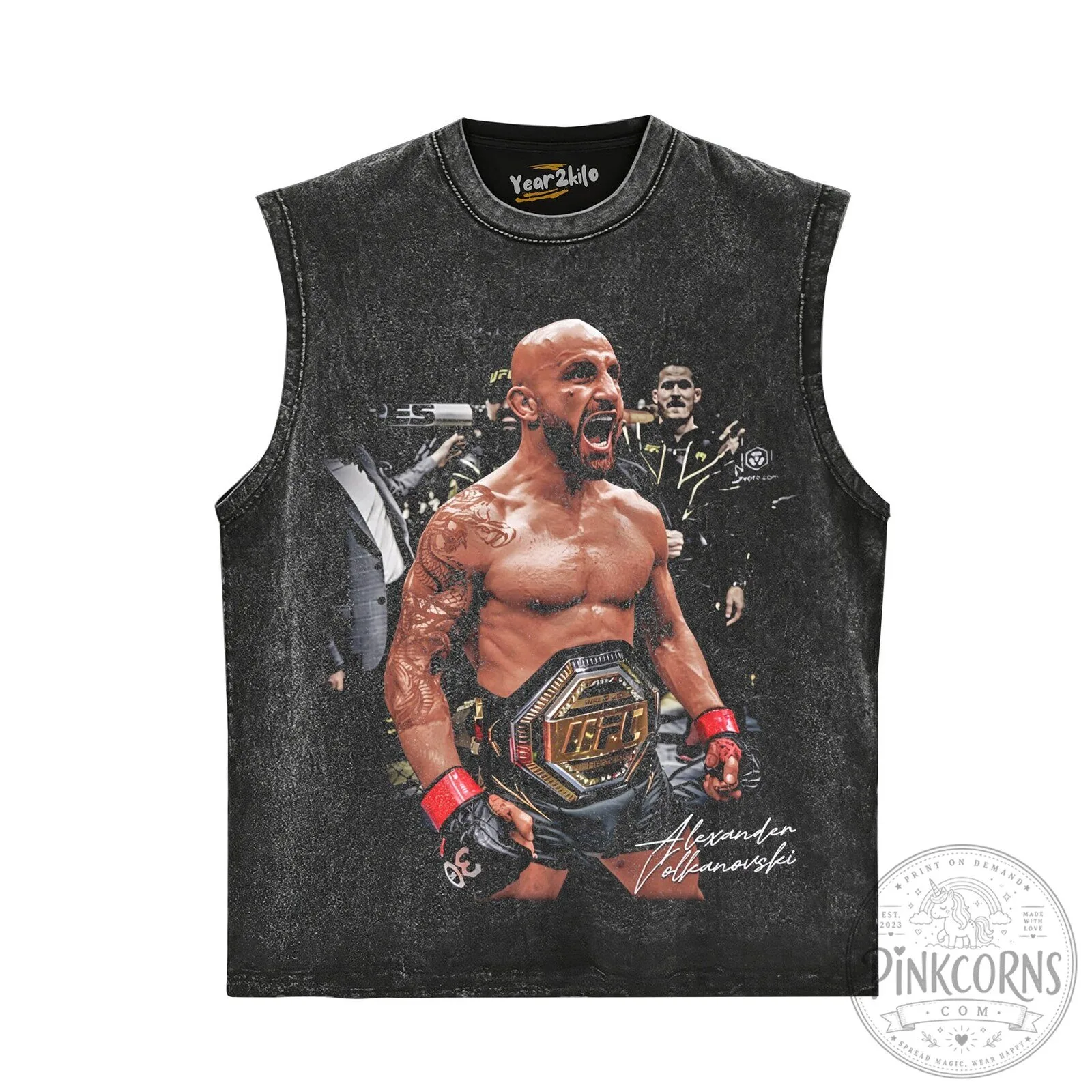 Alexander Volkanovski UFC Featherweight Champion Fighter Graphic T-Shirt 11 Alexander Volkanovski UFC Featherweight Champion Fighter Graphic T-Shirt