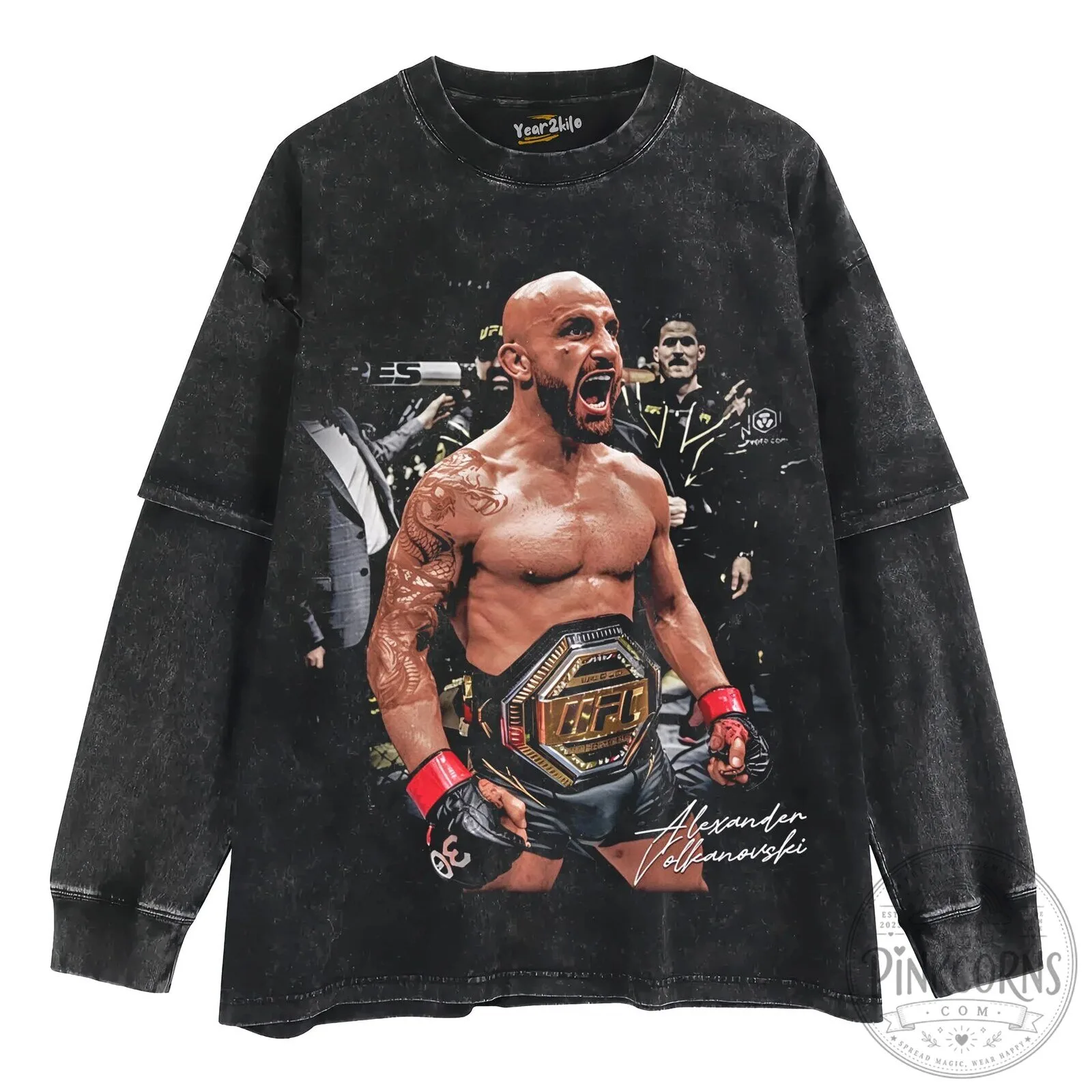 Alexander Volkanovski UFC Featherweight Champion Fighter Graphic T-Shirt 12 Alexander Volkanovski UFC Featherweight Champion Fighter Graphic T-Shirt