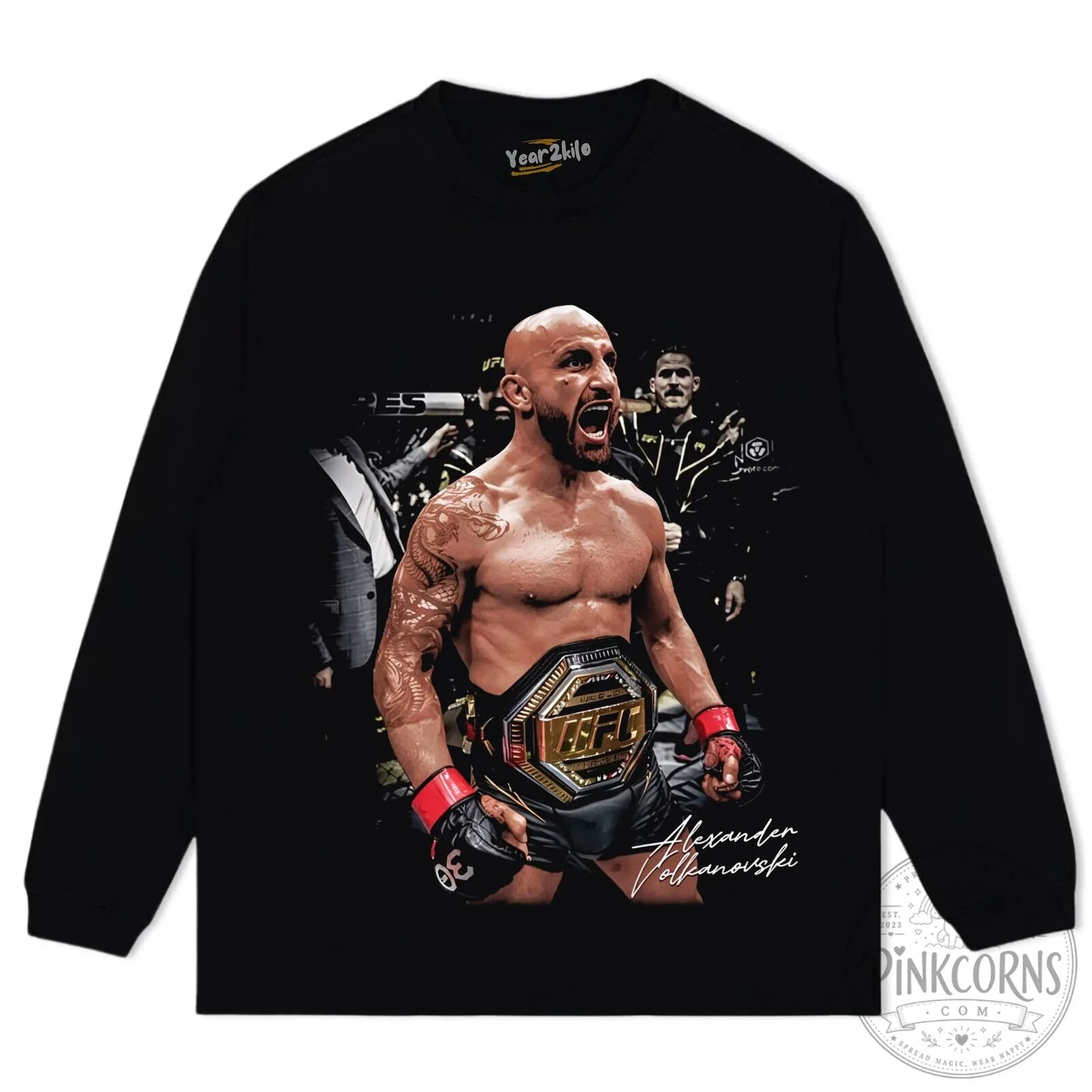 Alexander Volkanovski UFC Featherweight Champion Fighter Graphic T-Shirt 13 Alexander Volkanovski UFC Featherweight Champion Fighter Graphic T-Shirt