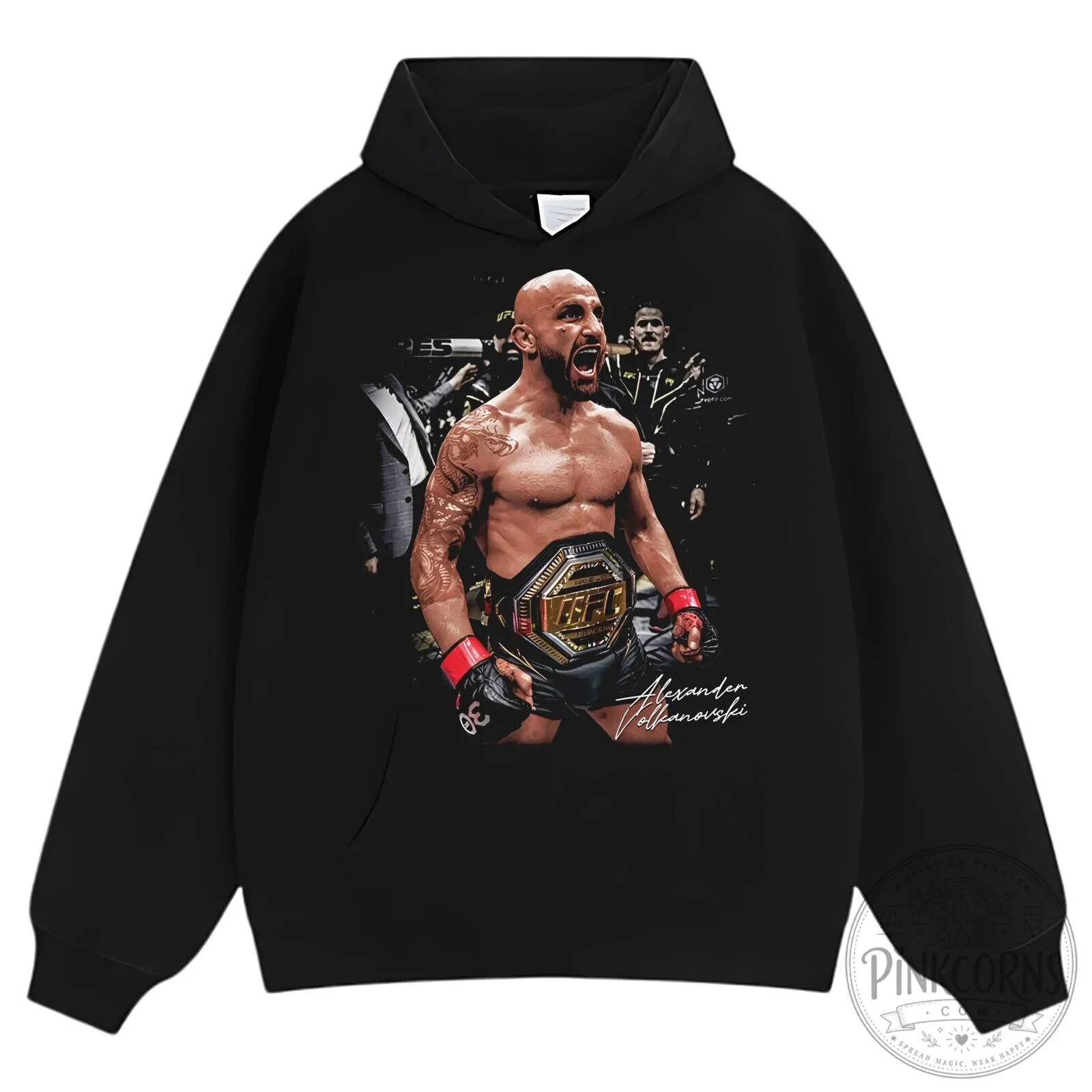 Alexander Volkanovski UFC Featherweight Champion Fighter Graphic T-Shirt 15 Alexander Volkanovski UFC Featherweight Champion Fighter Graphic T-Shirt