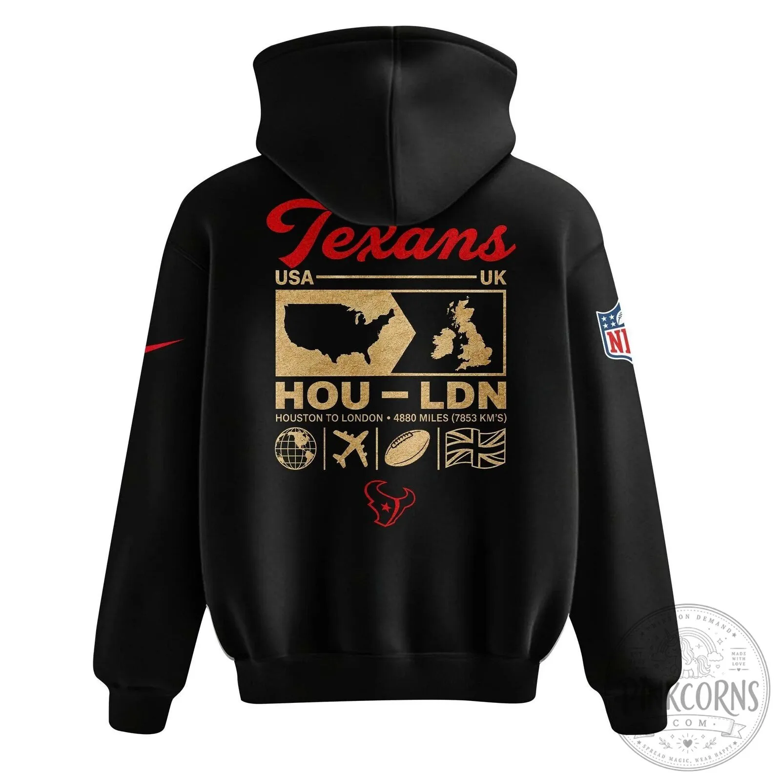 Houston Texans 2026 NFL London Game Black Hoodie 7 Houston Texans 2026 NFL London Game Black Hoodie