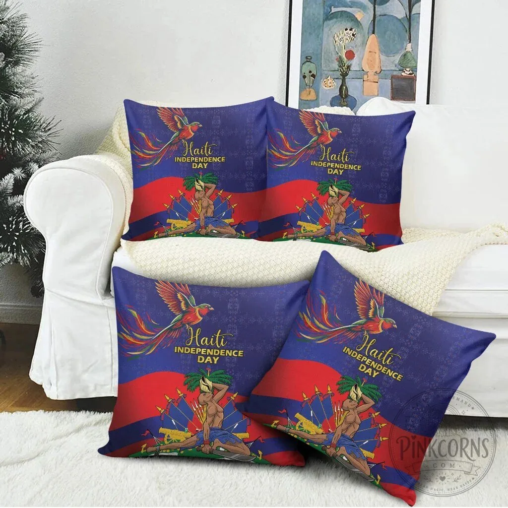 Haiti Independence Day Celebration Freedom Heritage Decorative Throw Pillow – image 4 of 5