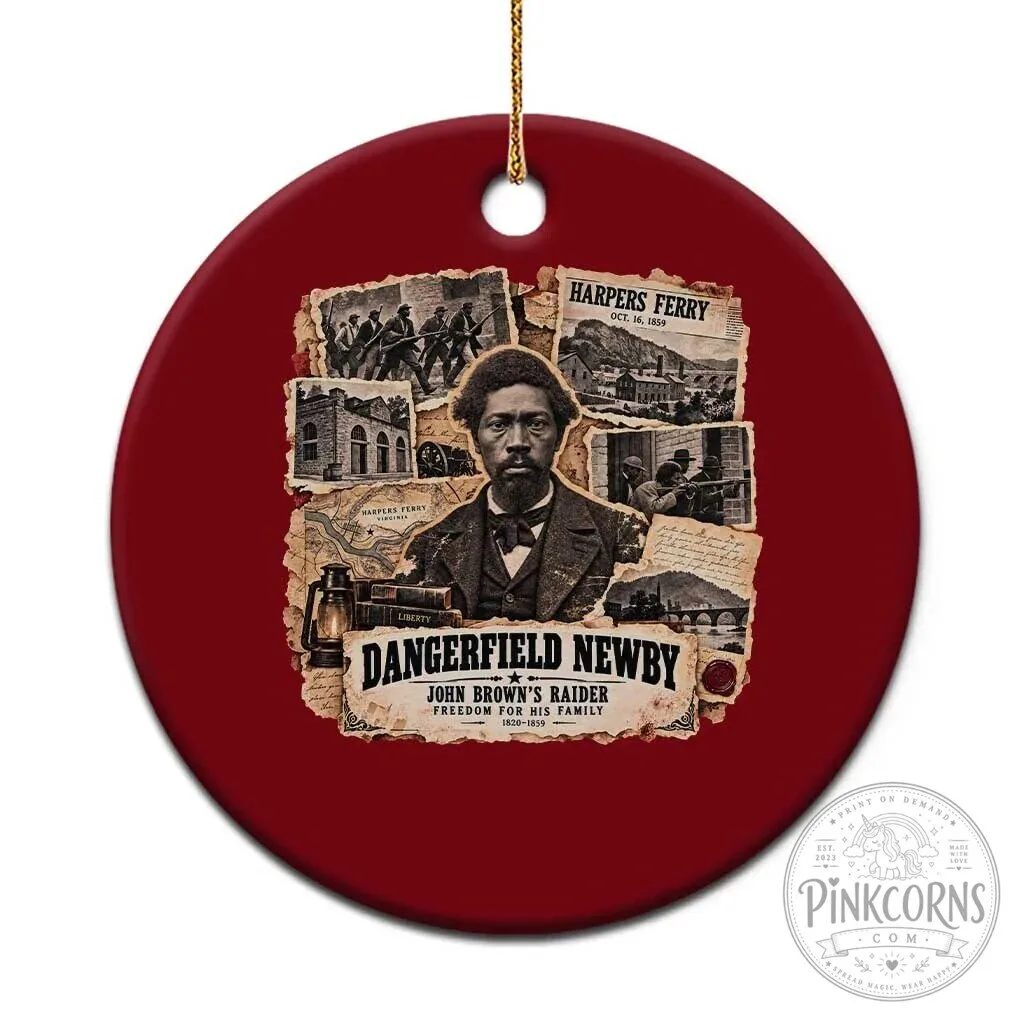 Dangerfield Newby Abolitionist Black History Harpers Ferry Raid Ceramic Ornament